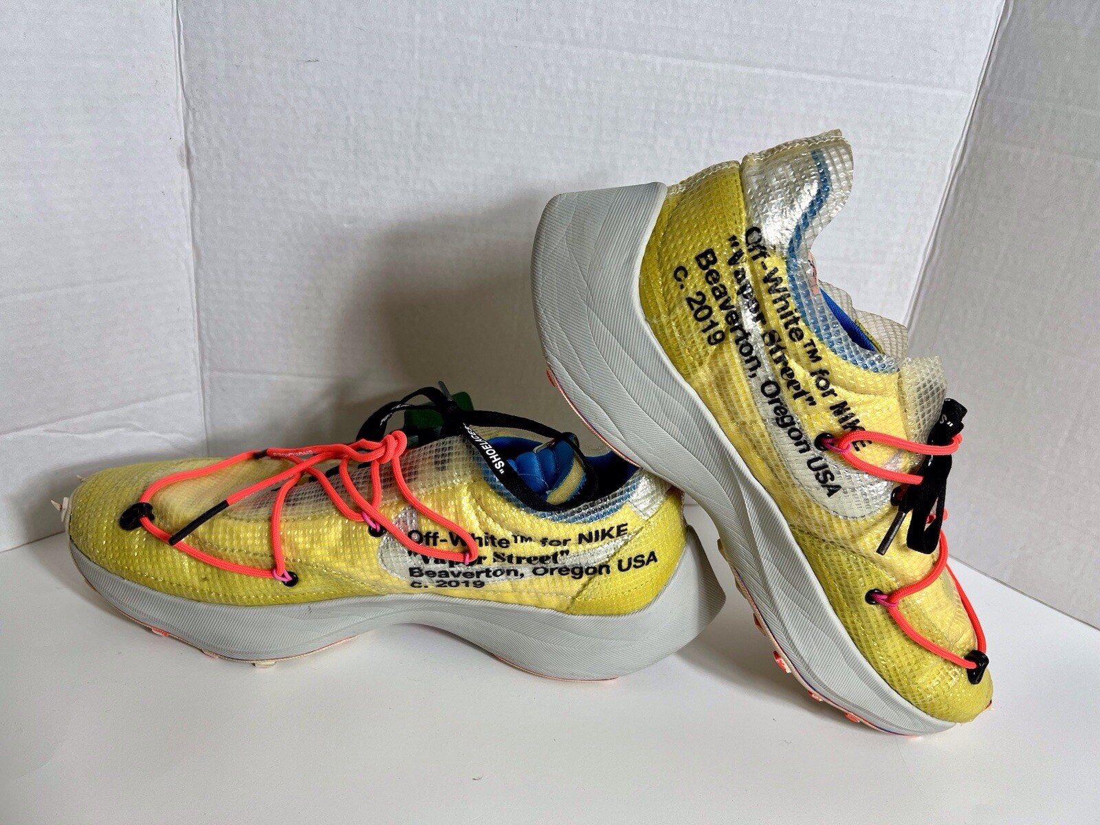 OFF WHITE X NIKE Nike X Off White Vapor Street Tour Giallo Taglia Uomo 15.5 Usate