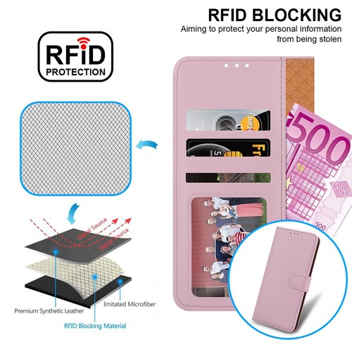 For Google Pixel 8a Phone Case Leather Wallet Flip RFID Card Protection Cover - Picture 58 of 67