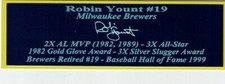 Robin Yount  Autograph Nameplate Milwaukee Brewers Photo Bat Hat Jersey Baseball