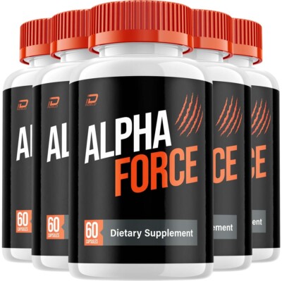 (5 Pack) Alpha Force for Men Capsules - AlphaForce Vitamin Complex, 300 Capsules