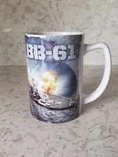 U.S.S. IOWA BB-61 Broadside Ceramic Coffee Mug by Orca Coatings