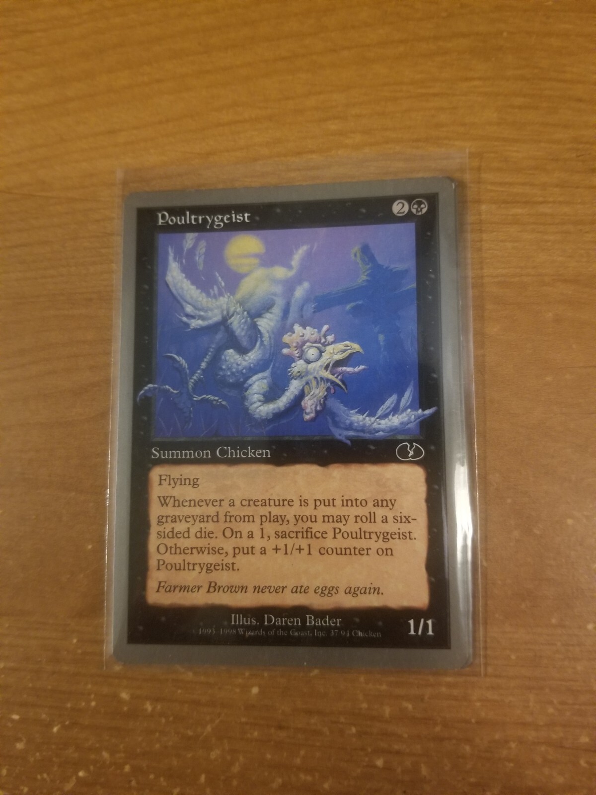 MAGIC THE GATHERING UNGLUED POULTRYGEIST LIGHTLY PLAYED