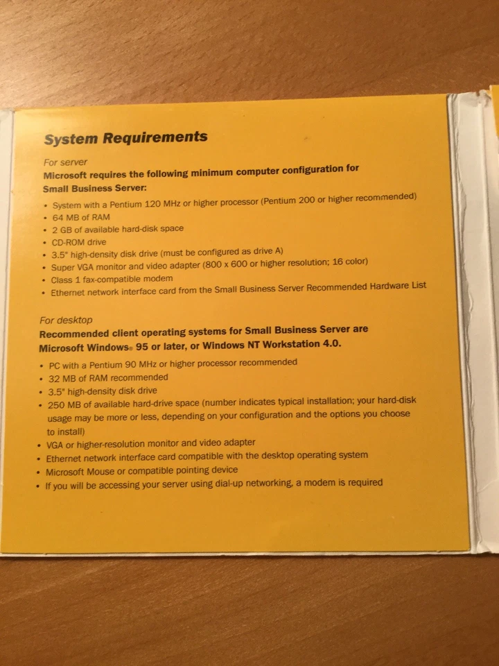 Brand New Microsoft Small Business Server 4.5. 4 Cds +key - Image 2 of 4