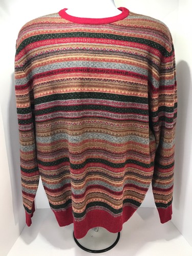 Mens Large Multicolor Wool Sweater | eBay