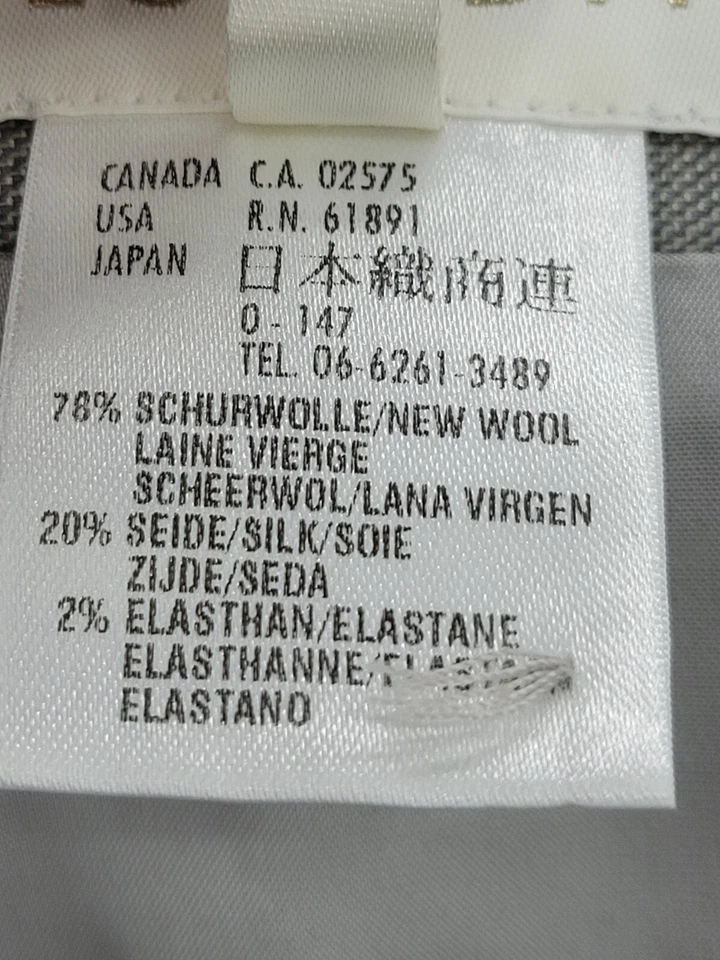Falda Escada Mujer 42 Gris Lana Seda Forrada Lápiz Diseñador Tranquila Lujo Carrera Foto 4 de 4