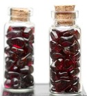 Polished Red Garnet Gemstone 9 gram Lot Transluscent Bottle Gift Nuggets REIKI — photo 2