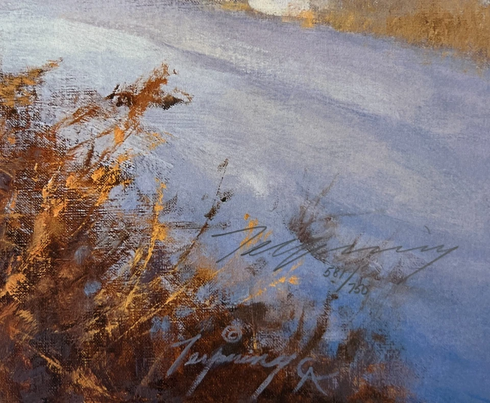 Howard Terpning Artist Proof 27/50 Señales en el viento 27x19 Foto 3 de 4