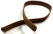 WWI GERMAN M1898 COMBAT FIELD EQUIPMENT BROWN LEATHER BELT- SIZE 1 (28-36 WAIST)