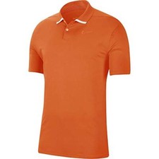 Nike Men's Dri-FIT Vapor Golf Polo Orange White BV0472 847