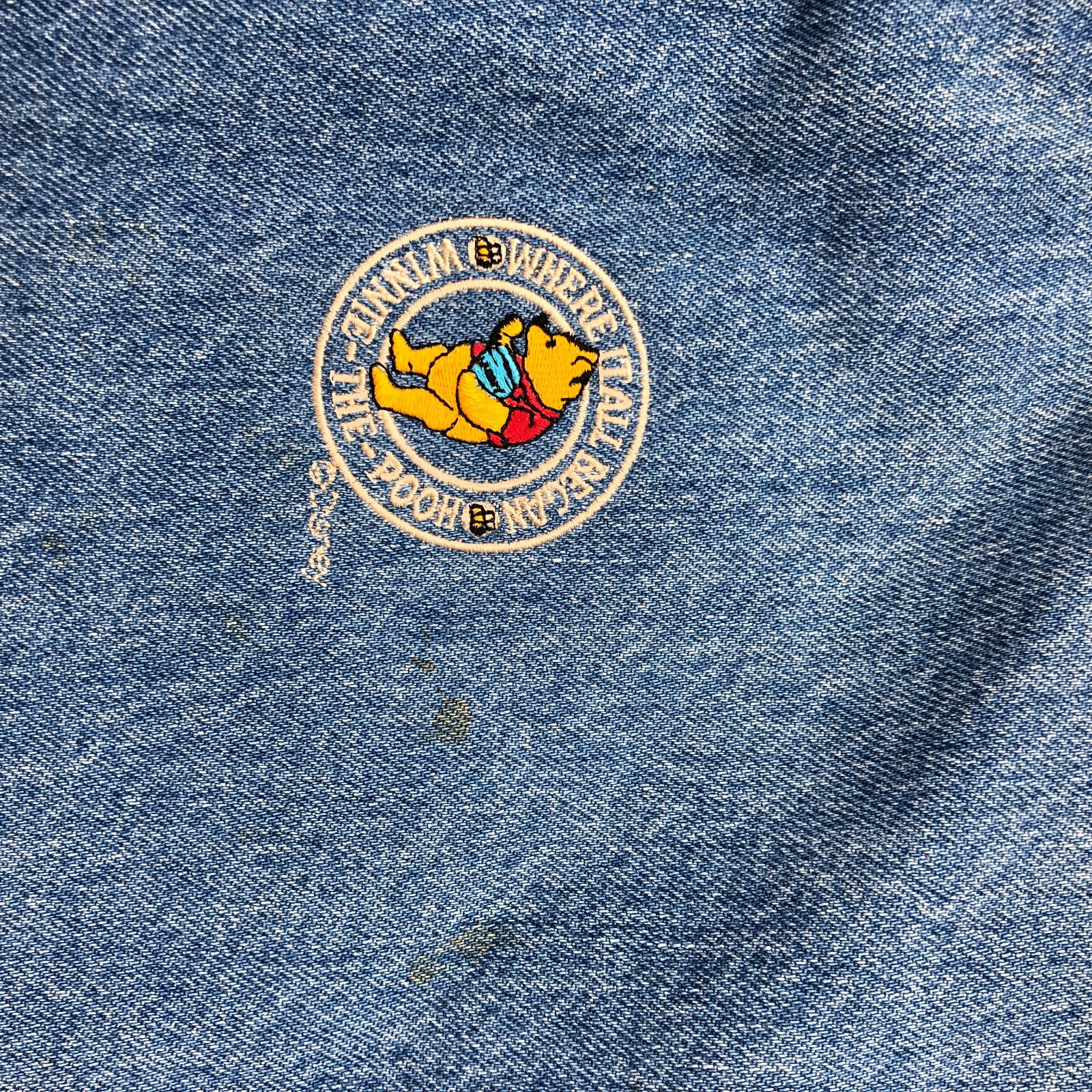 RARE ID Wear Blue Denim White River Canada Winnie The… Gem