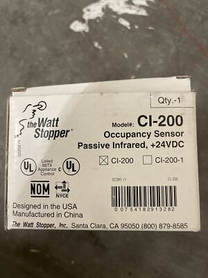 legrand Watt Stopper cl-200 Occupancy Sensor PIR WHITE 