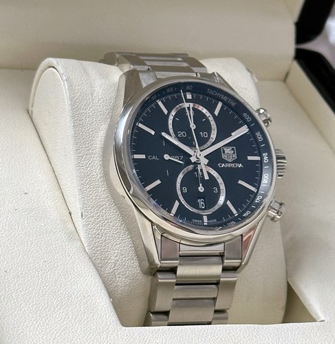Tag Heuer CAR2110-3 Carrera 41mm Automatic Caliber 1887 Chronograph 100M - Picture 4 of 11