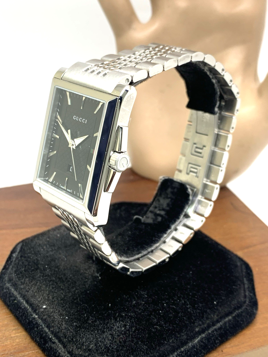 Gucci Men's Watch YA138401 G-Timeless Swiss Quartz Black Dial