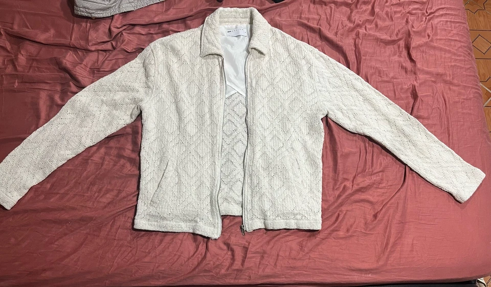 Chaqueta de ganchillo para hombre ASOS Foto 3 de 4