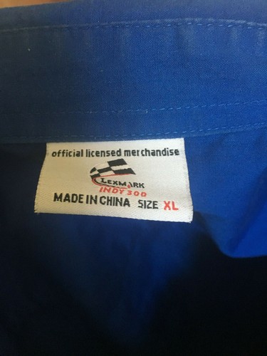 Lexmark Indy 300 Gold Coast 2004 V8 Supercars Button Front Shirt 1 x XL - Picture 6 of 6