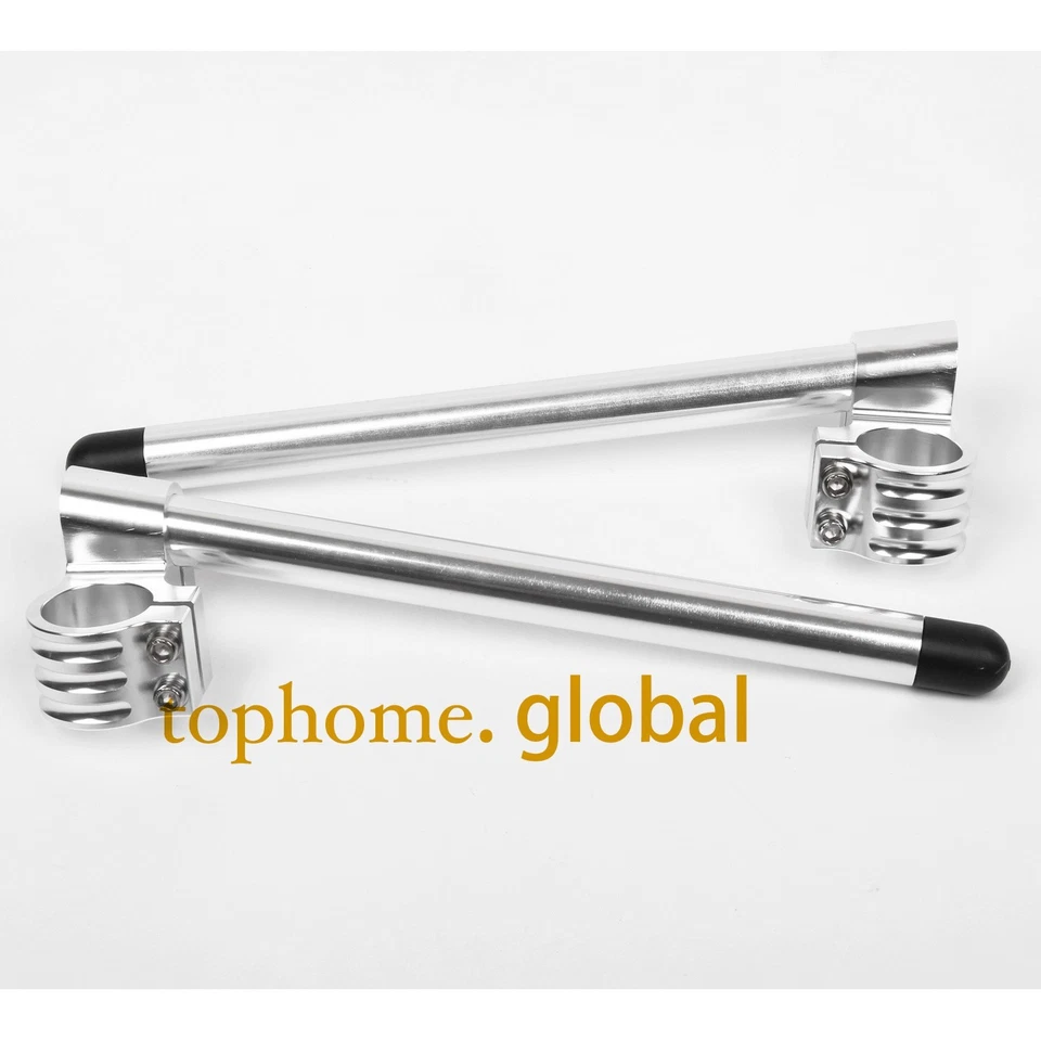 50/51/52/53/54/55 mm Horquilla Clip-ons Manillar CNC Par Elevador Manillar Regular Foto 3 de 4