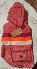 NWT Arcadia Trail Dog Pink Windbreaker w/ Waste Bag Dispenser Size Medium