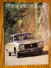 Brochure de vente Peugeot 304 1977 en anglais - Berlines SLS & GL - Estates SL & GL