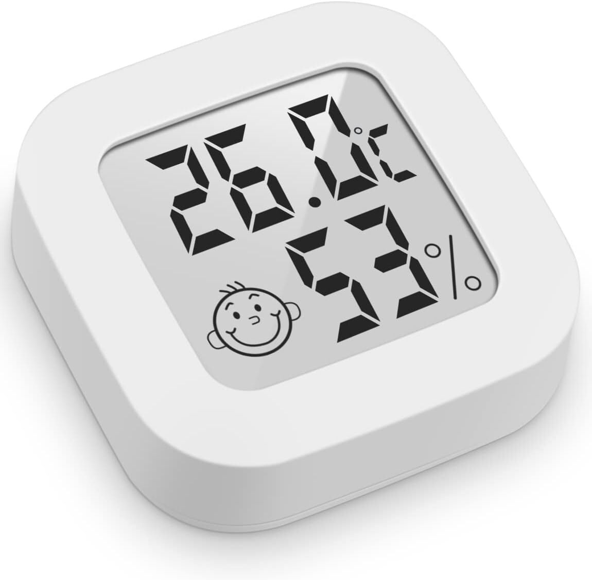 Thermomètre hygromètre intérieur haute précision digital blanc pour chambre bébé