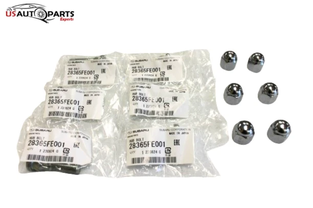 JUEGO DE 6 - PERNO Y TUERCA DE CUBO DE RUEDA GENUINO SUBARU para BRZ Crosstrek 2005-2025 Foto 2 de 4