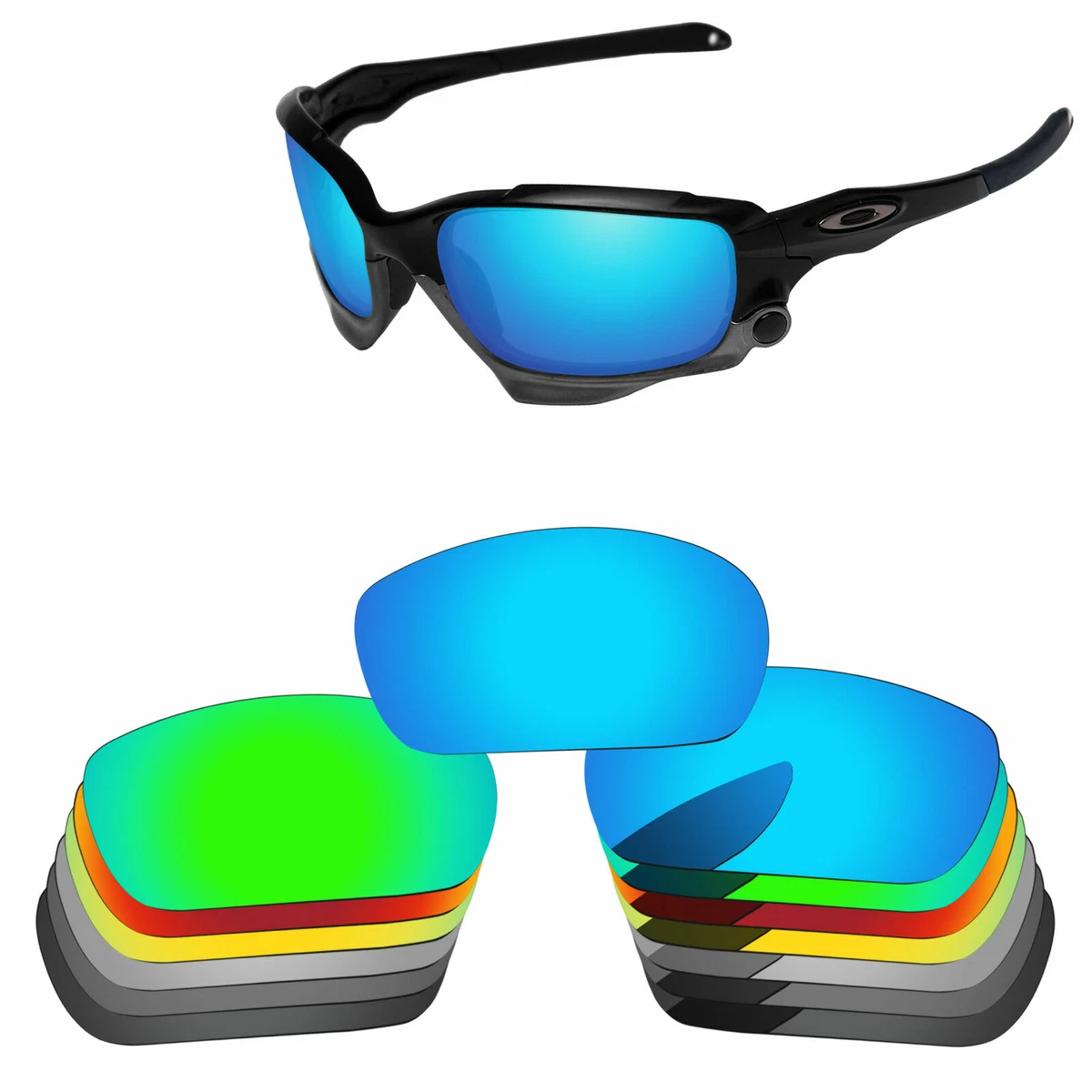 Verres de remplacement polaris s PapaViva pour lunettes de soleil Oakley Jawbone