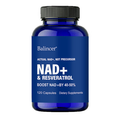 Nicotinamide Resveratrol Capsules, Anti-aging NAD Supplement Increase Metabolism