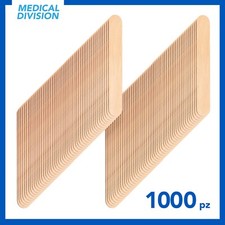 1000 Spatole stendicera monouso in legno per cera ceretta estetica abbassalingua