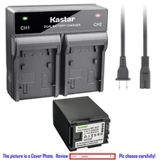 Kastar Battery Rapid Charger for Canon BP-827 CG800 Canon VIXIA HF S11 Camcorder