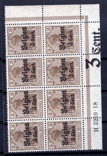 Belgium 11HAN + Dgz With Page Edge Durchgez MNH Unstamped (80218