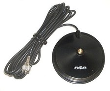 5" Antenna Magnet Mount 3/8" x 24 Threaded Mobile Radio PL259 Hustler MBM CB Ham