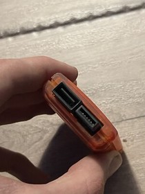 Jumbo Memory Pak x2 Orange Nyko for Sega Dreamcast Console Video Game System