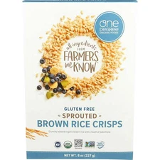 One Degree Organic Foods Sprouted Brown Rice Crisps Cereal 8 oz