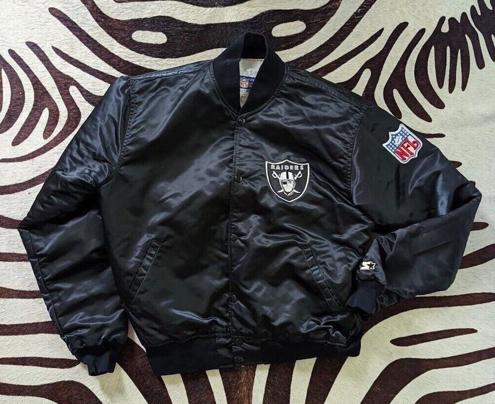 RAIDERS Chalk Line 90s USA製 ナイロンジャケット L