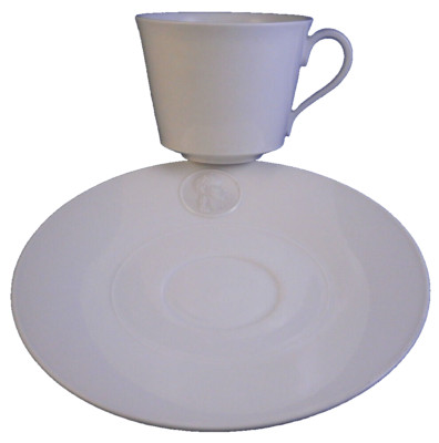 Antique 20thC KPM Berlin Porcelain Arkadia Cup & Saucer Porzellan Tasse German 6