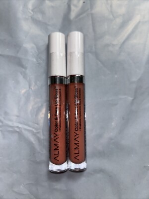 Almay Hydrating Lip Gloss, Soft Natural Colors, Prebiotic 400 Peachy Sky 2 Pc