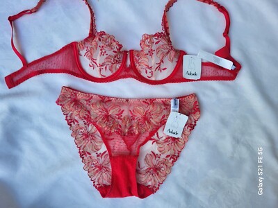 Aubade  soutien gorge85C corb+slip  1 poetique esquis neuf avc etiquet val 164e