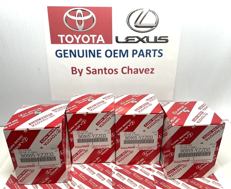 Filtro de aceite Toyota Tacoma 2005-2015 (X4) pieza original OEM Foto 2 de 4