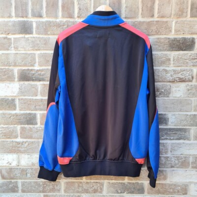 Palace P-Knit Tri Funnel Track Jacket Black/Royal/Cayenne | Size L