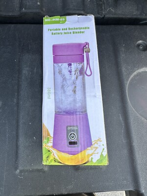 Portable And Rechargeable Battery Juice Blender Runs Never Used Brand New 380ml