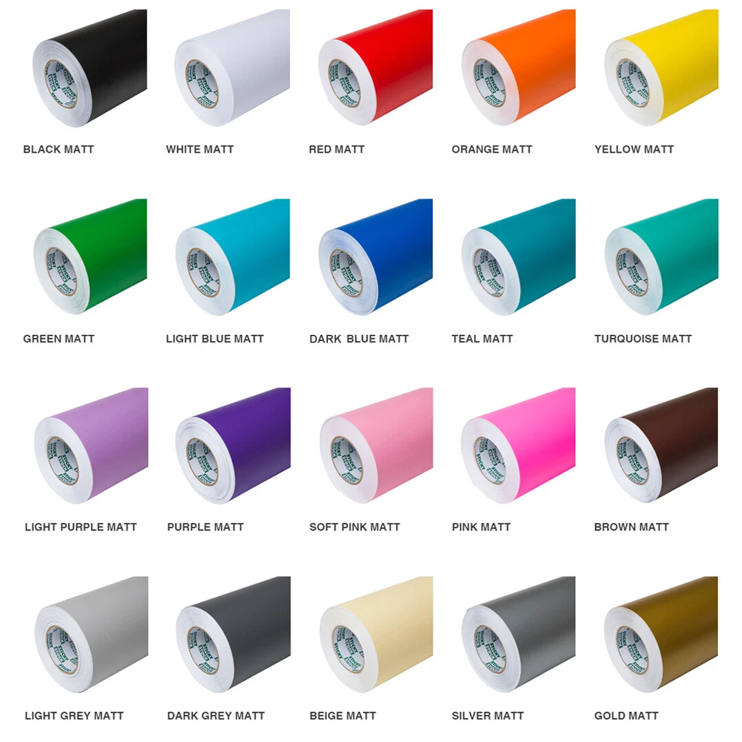 PELÍCULA DE VINILO AUTOADHESIVA DE PLÁSTICO ADHESIVO ADHESIVO Artesanía y Hágalo Usted Mismo 1, 2, 5, 10m X 24" de ancho