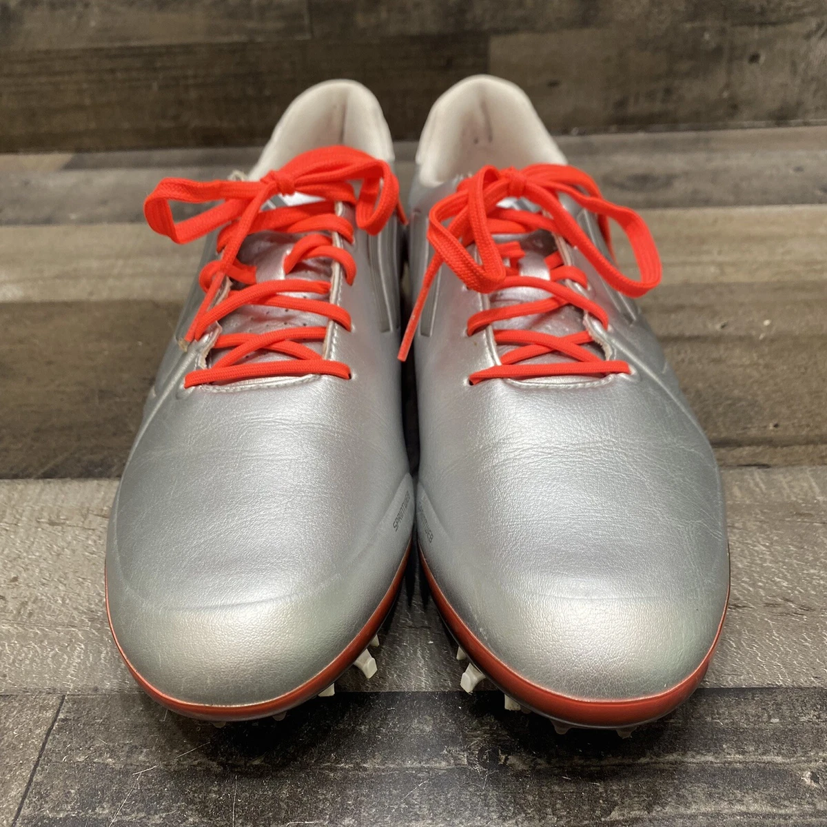 Adidas Adizero Sprintweb Womens Silver Leather Golf Shoes Size 9.5