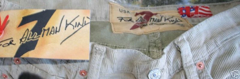 Pantalones de pana beige SEVEN 7 FOR ALL MAN KIND NUEVOS 29 Foto 3 de 4