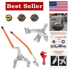 Durable 3-Piece Tire Change Tool Set for Fast Mount/Demount - 17.5"-24.5"