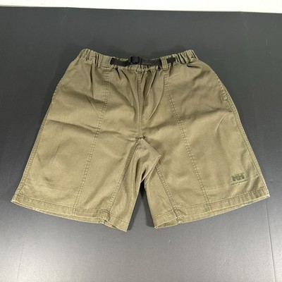HELLY HANSEN Outdoor Cotton Utility Shorts Dark Olive Green Elastic Waist Mens M