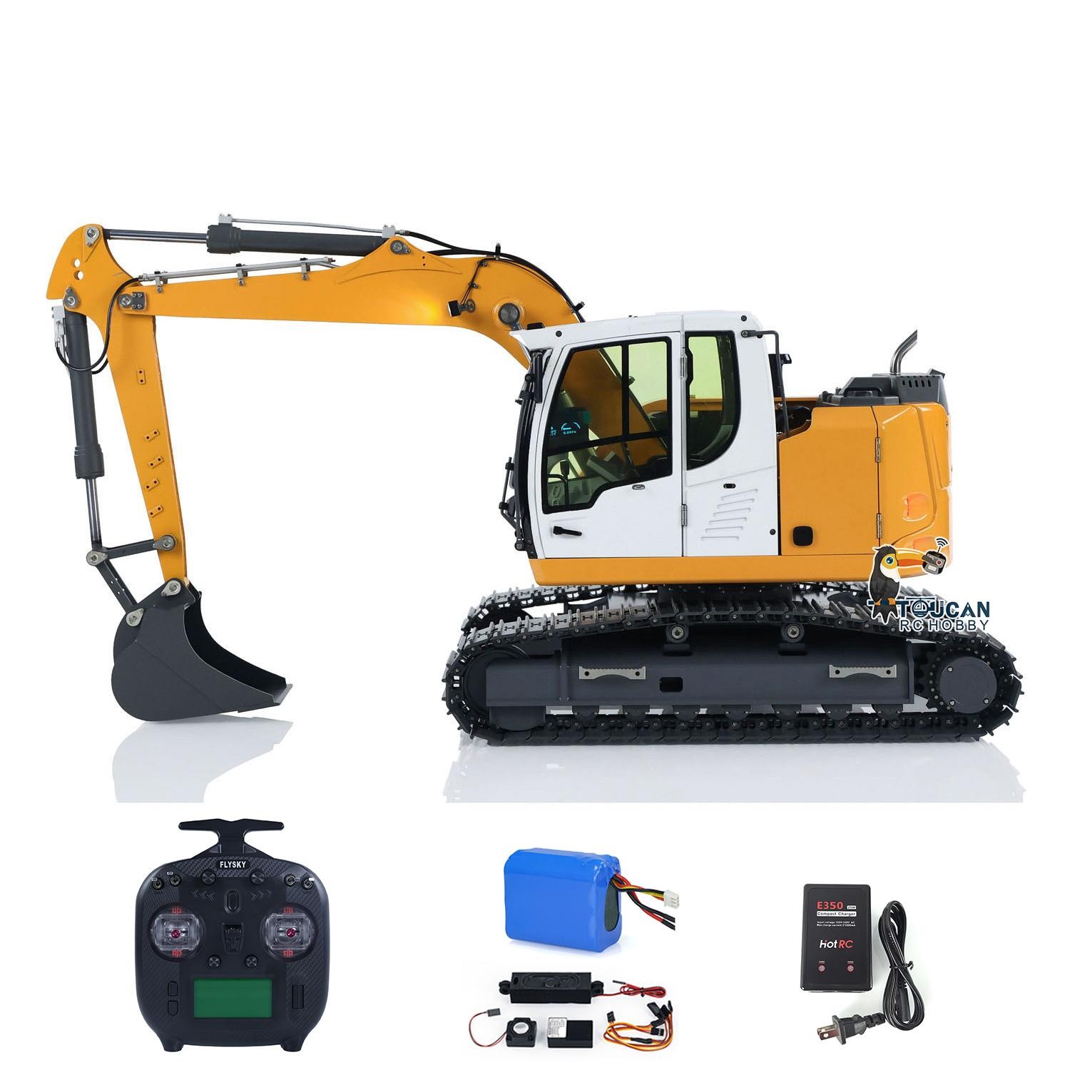 1/14 Hydraulic RC Excavator R920 JDM 208 Radio Control 2-Arm RTR Digger W/Sound