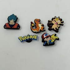 Pok mon Dragon Ball Z Anime Jibbitz Croc Charms Lot Of 5