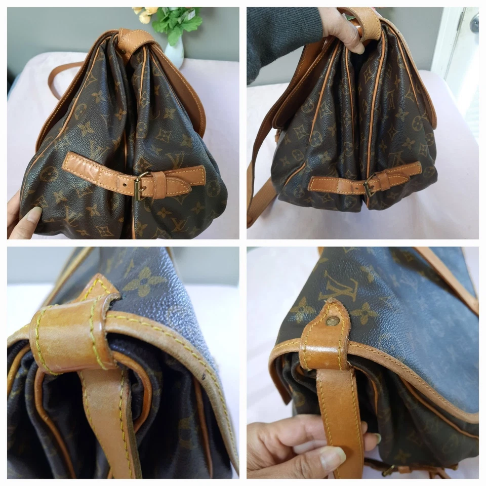 Bolso Bandolera Louis Vuitton Samur 35 Monograma Lona Hombro  Foto 4 de 4