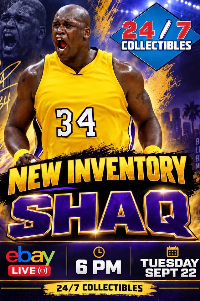 24/7 Collectibles LIVE! Featuring Shaquille O’Neal Inventory!