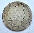《Silver》1894-S  USA BARBER QUARTER -- .1808 OZ of SILVER!!!