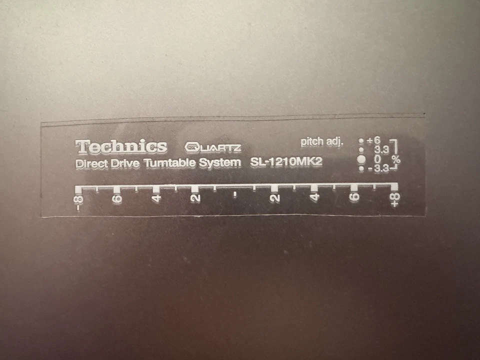 Technics SL-1210 MK2 Schriftzug / Decals UV-DTF (Versand kurz nach Bestellung!) - Bild 2 von 4